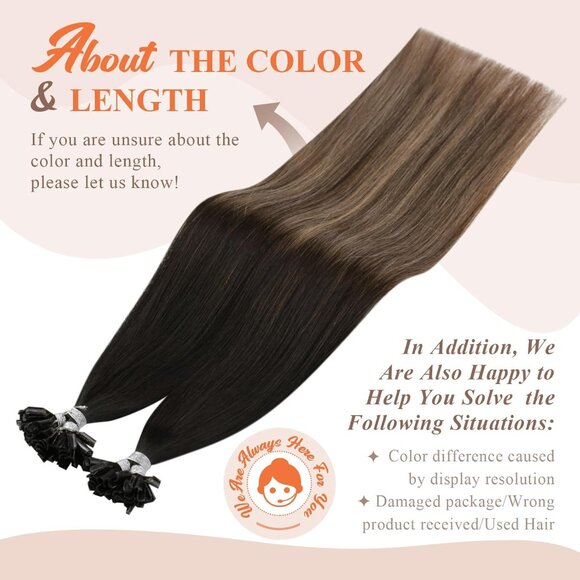 Human Hair Extensions 18in Straight Black to Blonde Ombre Light Weight - Picture 7 of 9